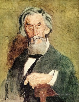 portrait portraits Painting - Portrait of William H MacDowell unfinished Realism portraits Thomas Eakins